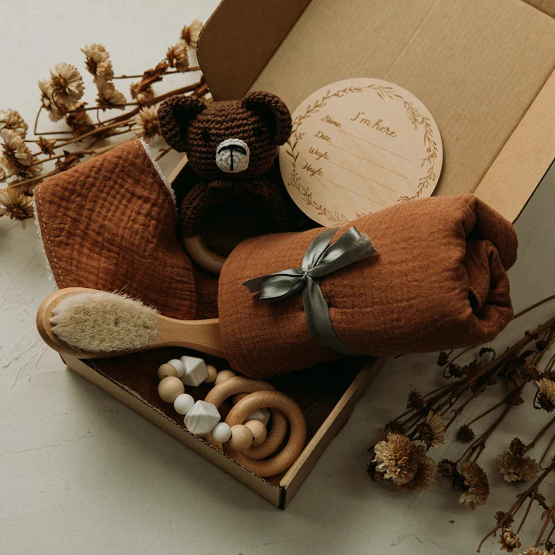 Kids Toy Crochet Rattle Box