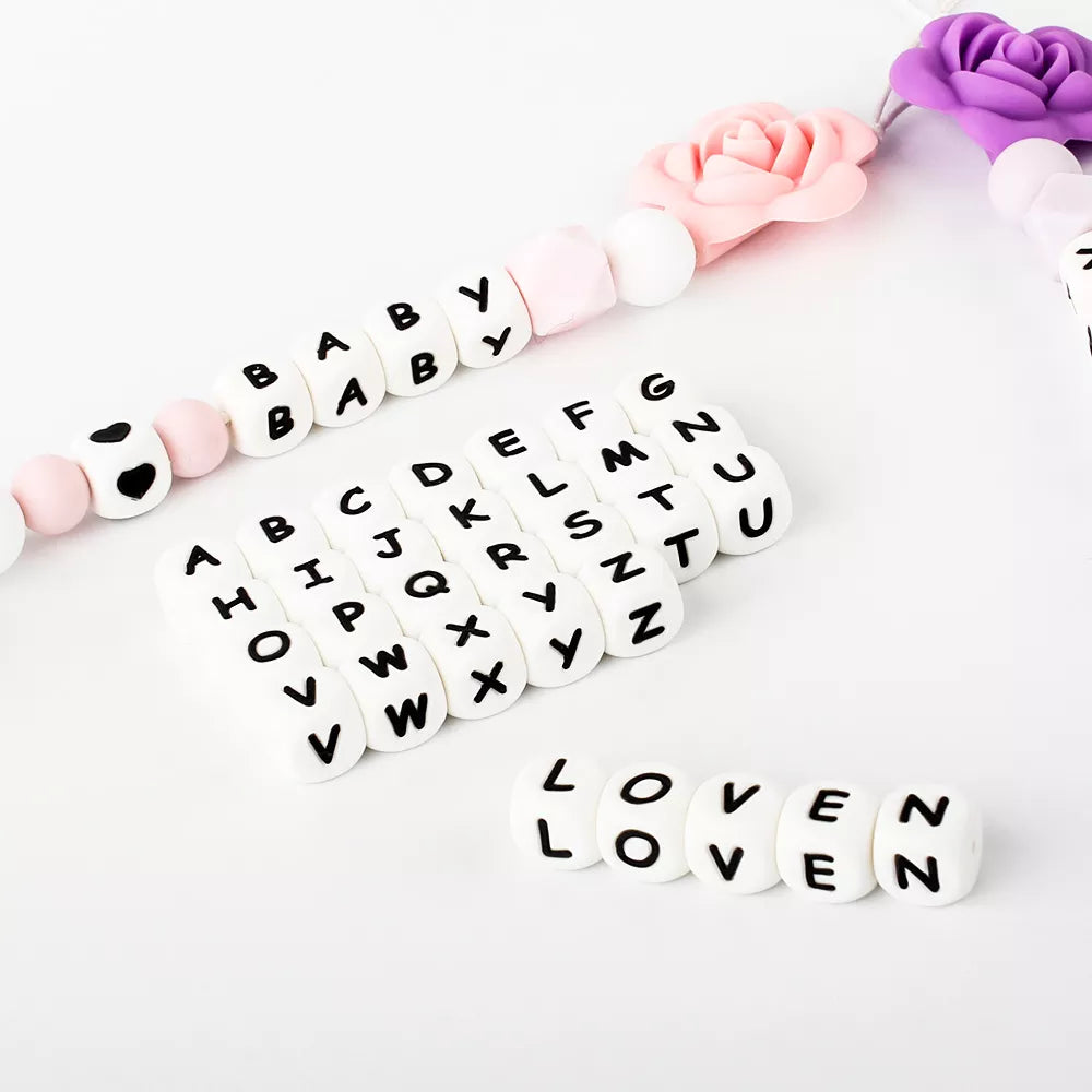 Baby Silicone Letters Beads