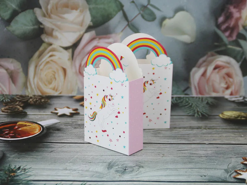 Cartoon Rainbow Unicorn Paper Gift