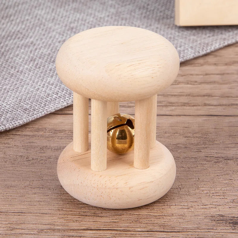 Natural Wood Rattle Set