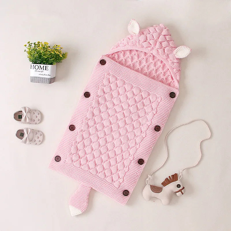 Knitted Baby Sleeping Bag