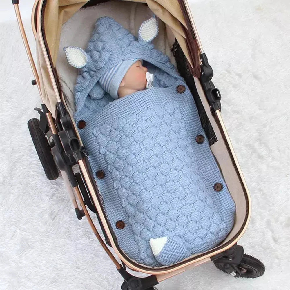 Knitted Baby Sleeping Bag