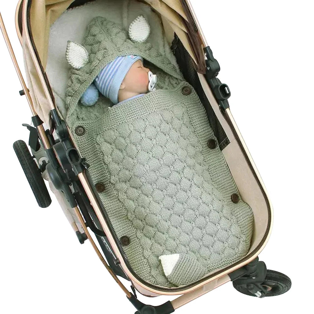 Knitted Baby Sleeping Bag