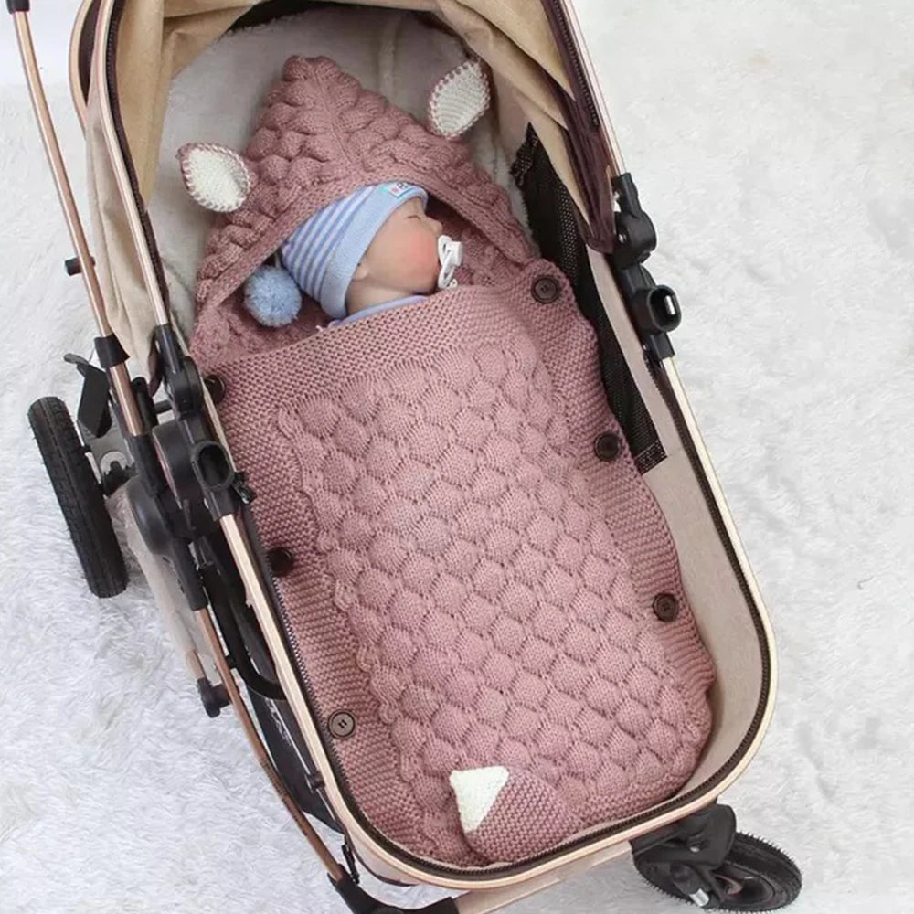 Knitted Baby Sleeping Bag