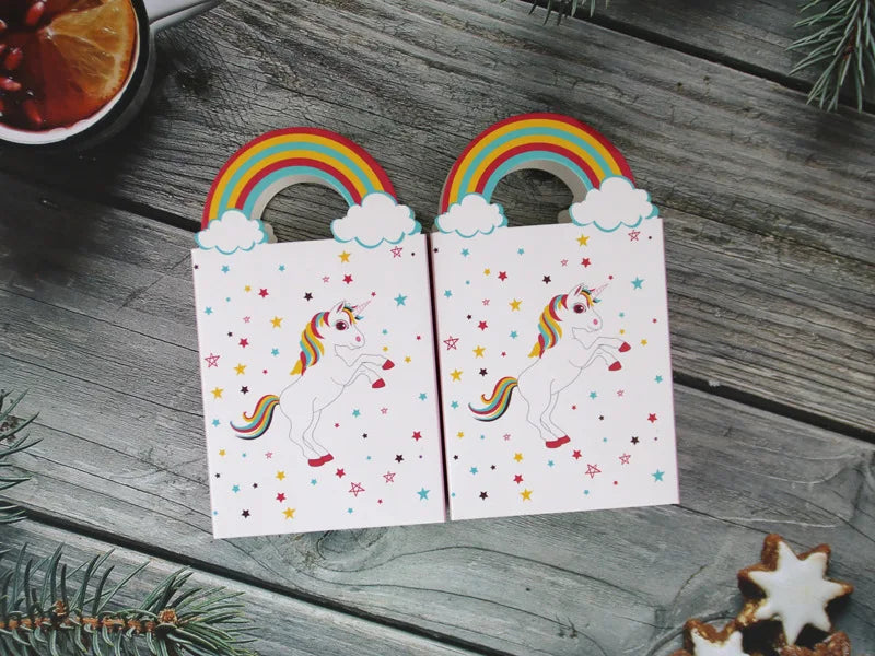 Cartoon Rainbow Unicorn Paper Gift