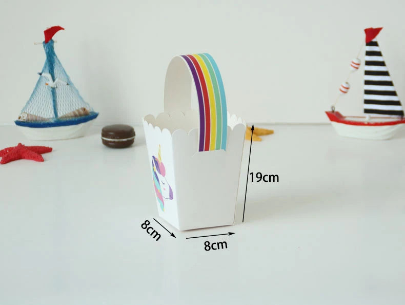 Cartoon Rainbow Unicorn Paper Gift