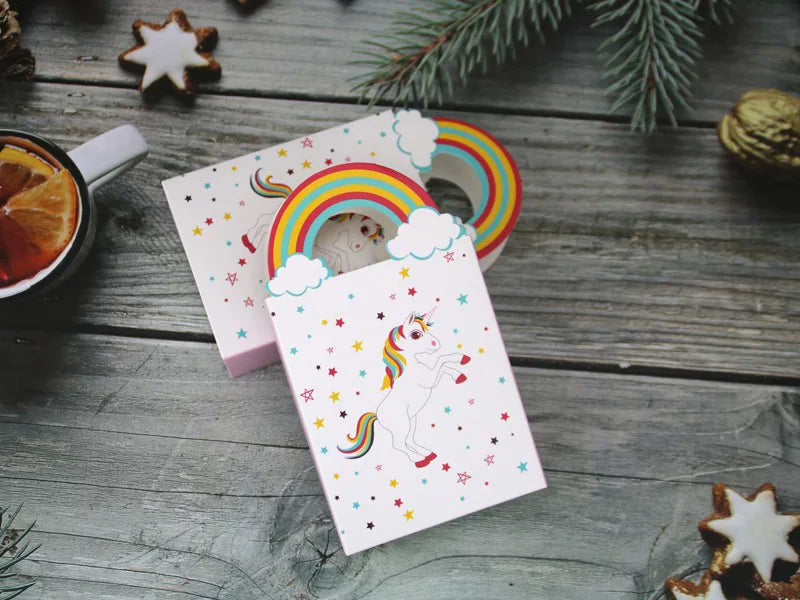 Cartoon Rainbow Unicorn Paper Gift