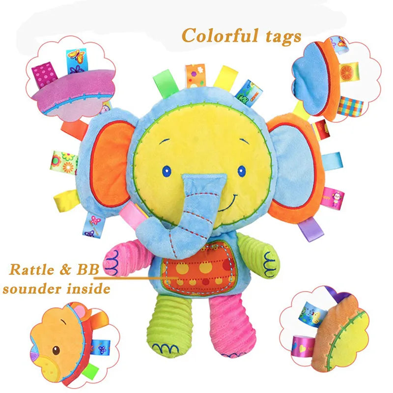 Elephant Plush Bell Toy