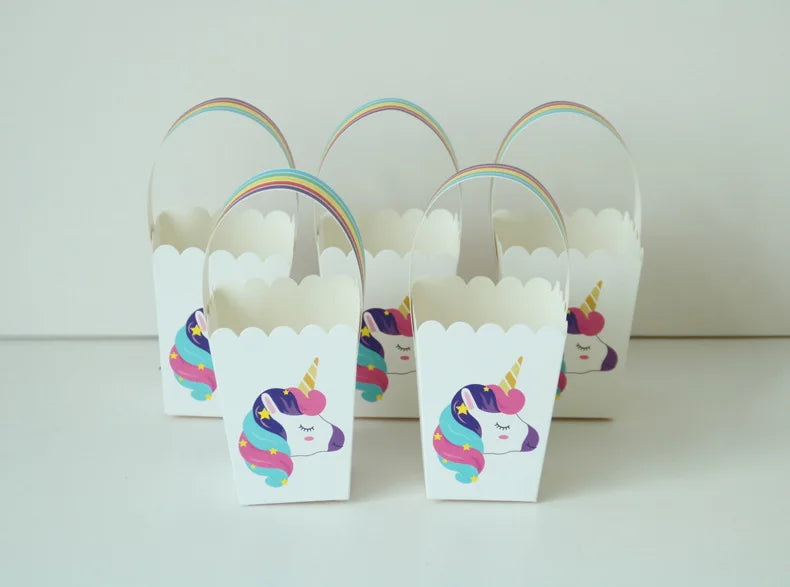 Cartoon Rainbow Unicorn Paper Gift