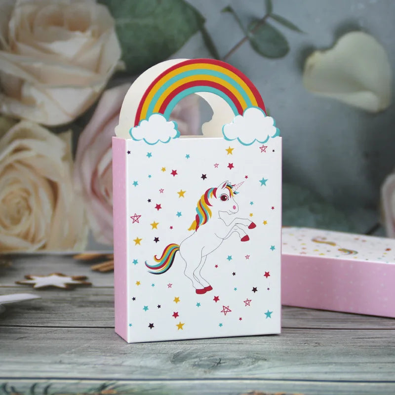 Cartoon Rainbow Unicorn Paper Gift