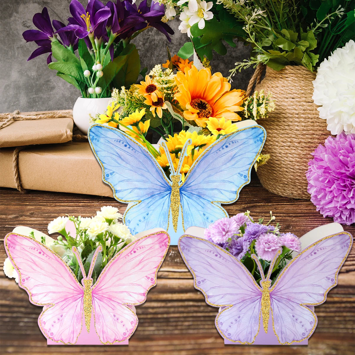 Butterfly Flower Candy Boxes