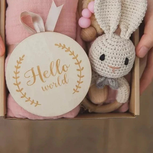 Kids Toy Crochet Rattle Box