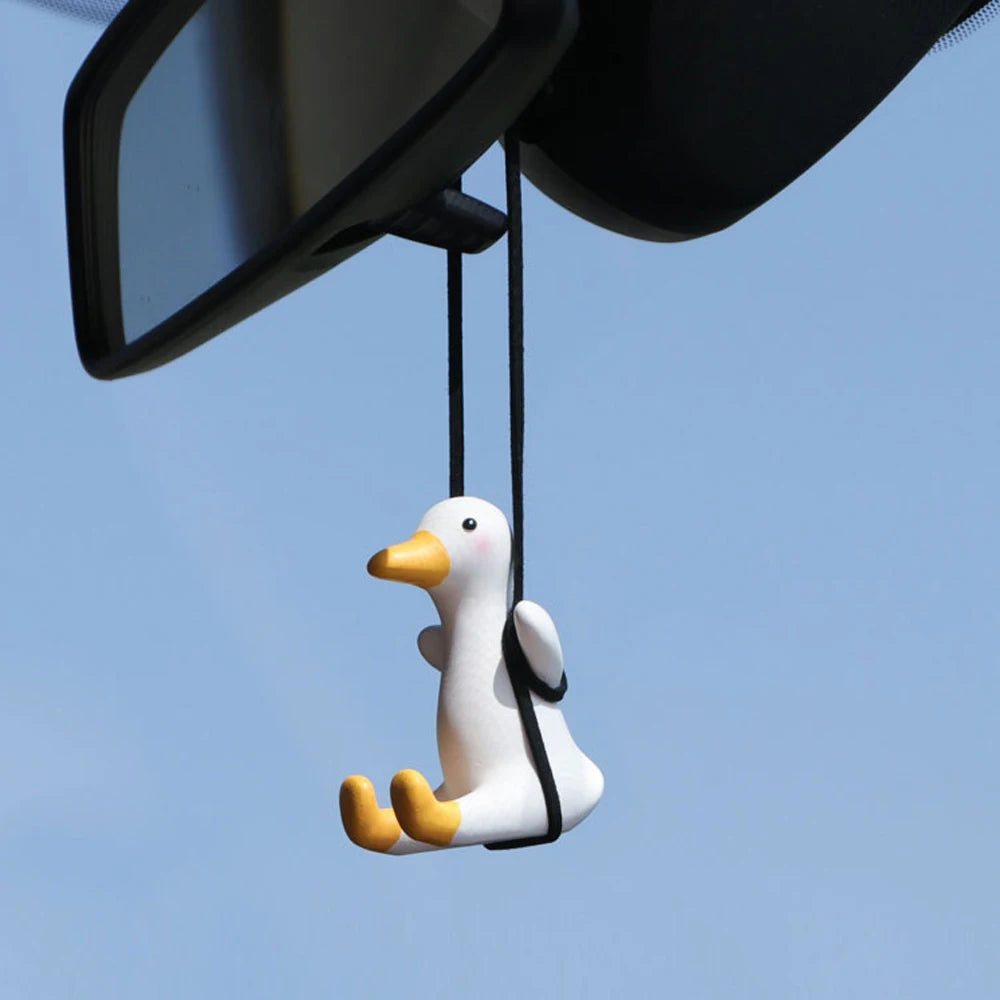 Gypsum Cute Car Anime Swing Duck