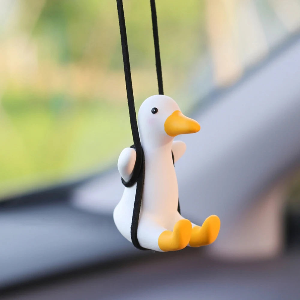 Gypsum Cute Car Anime Swing Duck