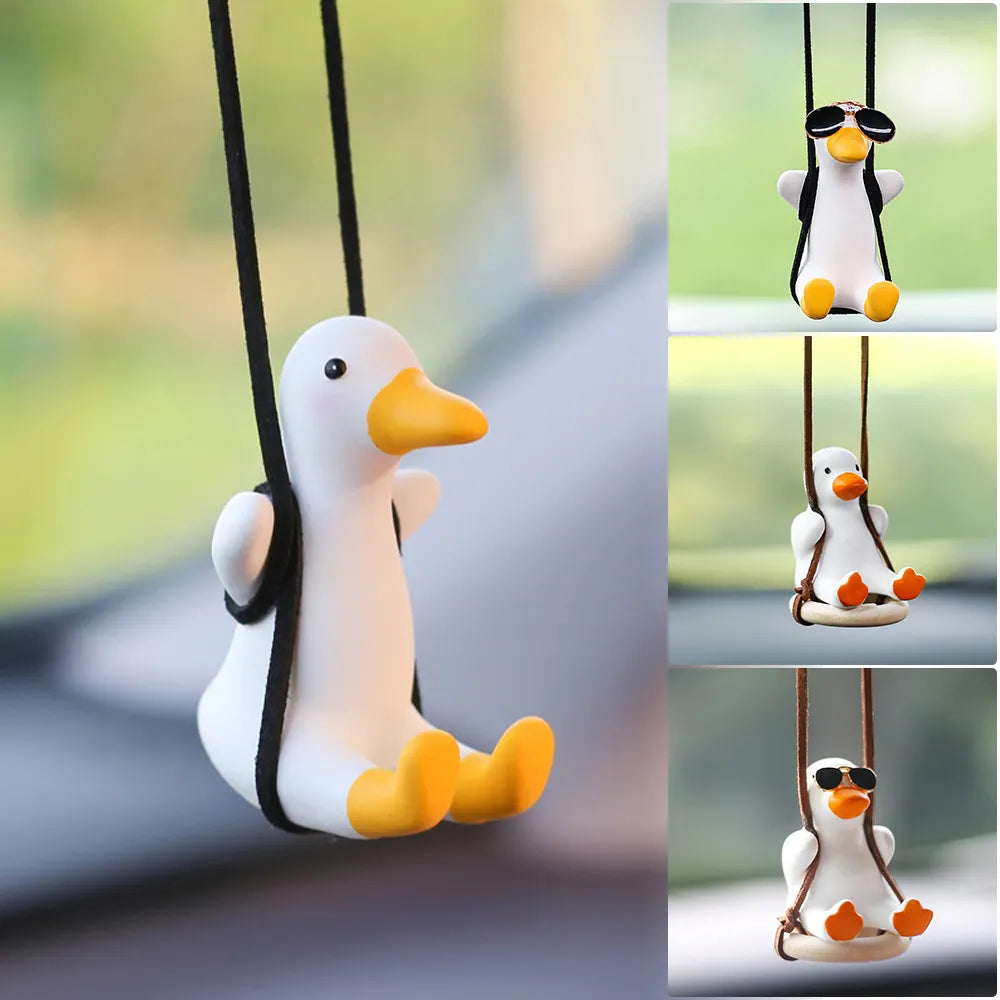 Gypsum Cute Car Anime Swing Duck