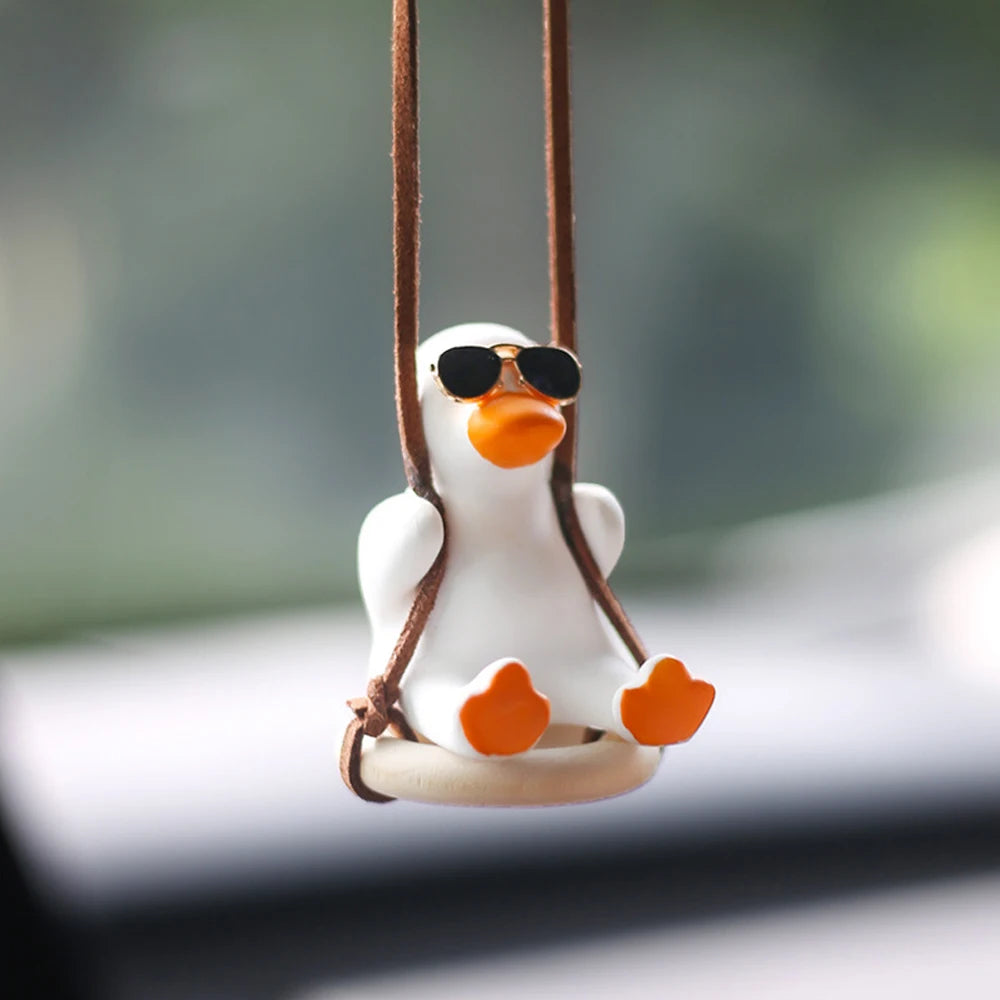 Gypsum Cute Car Anime Swing Duck