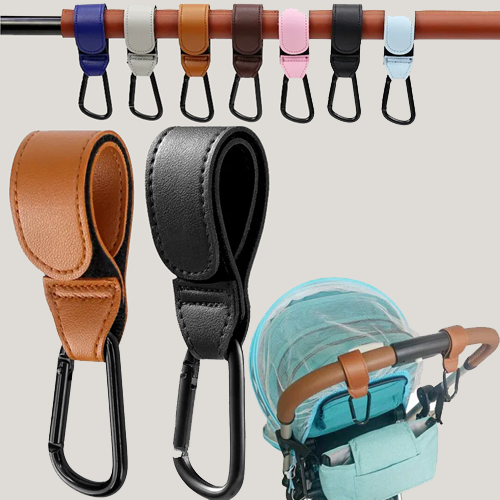 PU Leather Baby Bag Stroller Hook